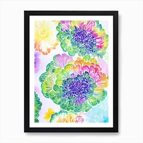 Broccoli Marker vegetable Art Print