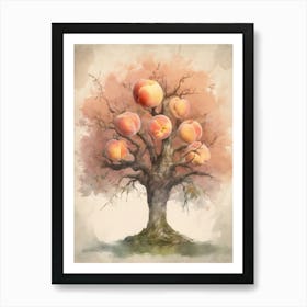 Peach Tree 1 Art Print