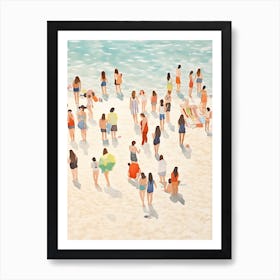 Happy Summer Day On The Beach 2 Art Print