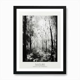 Nature Abstract Black And White 3 Poster Art Print