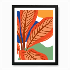 Tropical Leaves Art Print