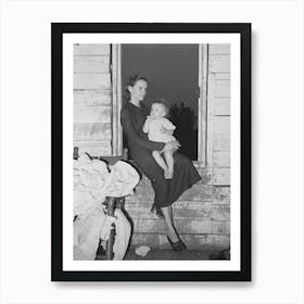 Daughters Of The Allen Family Near Morganza, Louisiana, Sitting In The Window By Russell Lee Art Print