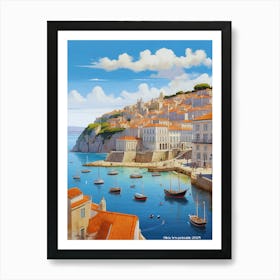 Lisbon, Portugal, Atlantic Ocean beach 1 Art Print