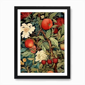 Tree Of Fruits And Flowers Art Print