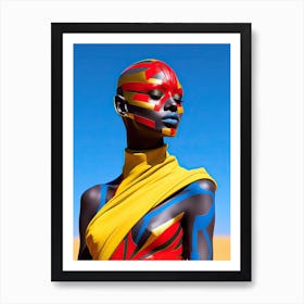 Africana Vogue: Celestial Fashion Dreams Art Print