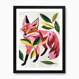 Pink Fox Art Print