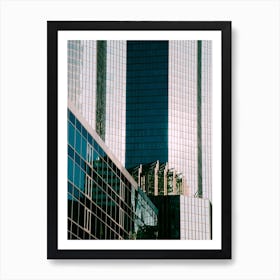 Glass Buildings Art Print