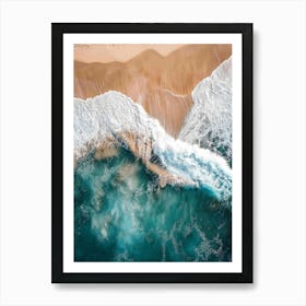 Aerial View Of A Beach 142 Art Print