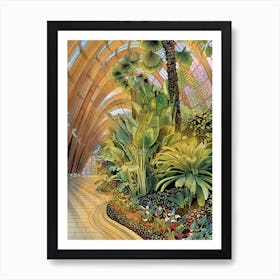 Sheffield Winter Gardens Day Art Print