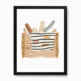 Basket Of Bread 3 Art Print