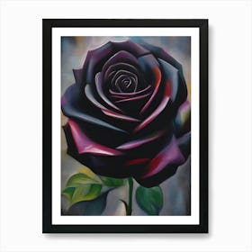 Black Rose Art Print