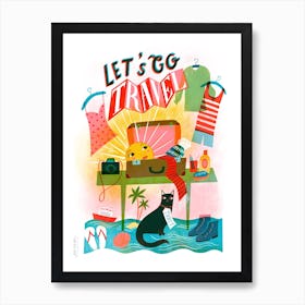 Let‘s Go Travel Art Print