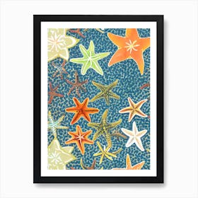 Sea Star (Starfish) Vintage Graphic Watercolour Art Print