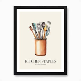 Kitchen Staples Utensil Holder 2 Art Print