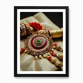 Indian Wedding Jewelry Art Print