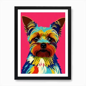 Yorkshire Terrier Andy Warhol Style Dog Art Print