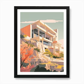 The Acropolis Museum   Athens, Greece   Cute Botanical Illustration Travel 1 Art Print