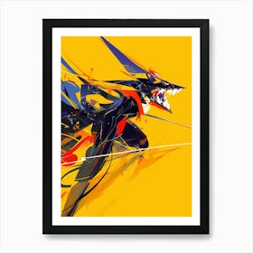 Ninja Wolf Art Print