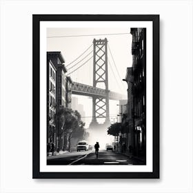 San Francisco Black And White Analogue Photograph 4 Art Print