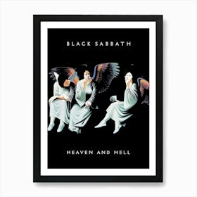 Black Sabbath Heaven And Hell Art Print