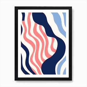 Abstract Wavy Pattern 2 Art Print