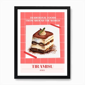 Tiramisu Italy 1 Foods Of The World Art Print