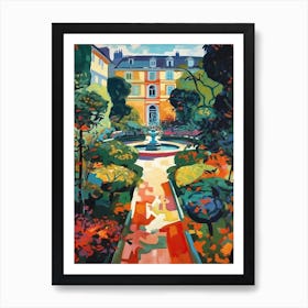 Mirabell Palace Gardens, Austria, Painting 7 Art Print