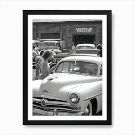 50's Style Community Car Wash Reimagined - Hall-O-Gram Creations 9 Art Print