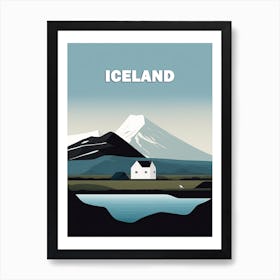 Iceland minimalism poster Art Print