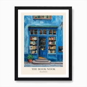 Stockholm Book Nook Bookshop 2 Poster Art Print