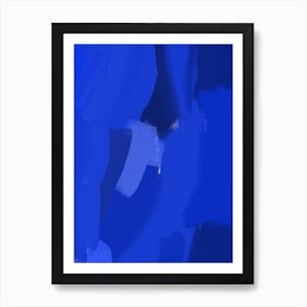 Blue Art 334 Art Print