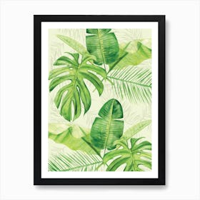 Tropical Leaves Art Print