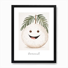 Friendly Kids Coconut 1 Poster Art Print