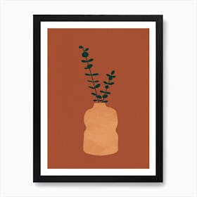 Plant In A Vase Art Print