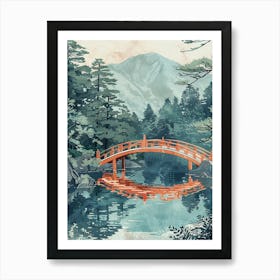 Nikko Japan 6 Retro Illustration Art Print