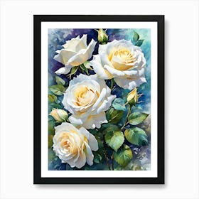 White Roses 2 Art Print