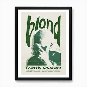 Blond Frank Ocean Art Print