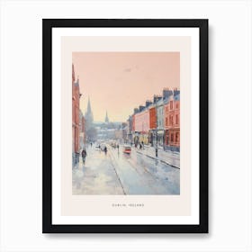 Dreamy Winter Painting Poster Dublin Ireland 2 Art Print