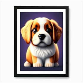 Cute Puppy Art Print