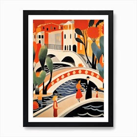 Ponte Dom Luis, Portugal Colourful 1 Art Print