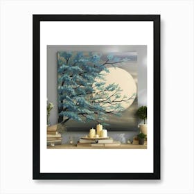 Moon Painting Art Print