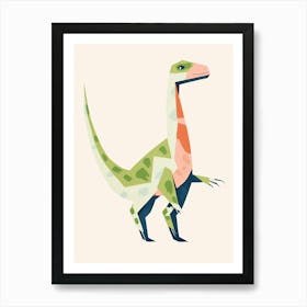 Nursery Dinosaur Art Compsognathus Art Print