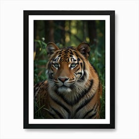 Tiger In The Forest Art Print