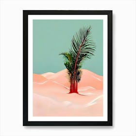 Palm Tree In The Desert 1 Art Print