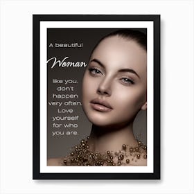 Beautiful Woman Art Print