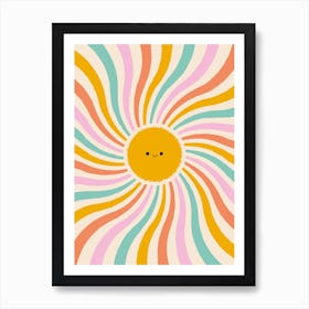 Cute Sun Print Art Print