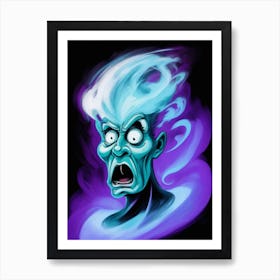 Blue Ghost (2) Art Print