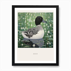 Ohara Koson Inspired Bird Painting Duck 4 Poster Art Print
