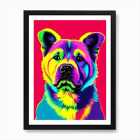Chow Chow Andy Warhol Style Dog Art Print
