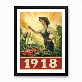 Aihrgdesign A Vintage Wartime Poster Promoting Victory Garden F23ea4e9 6f85 4562 93fb F882be839781 1 Poster